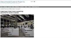 Desktop Screenshot of curatorialproject.com