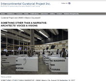 Tablet Screenshot of curatorialproject.com